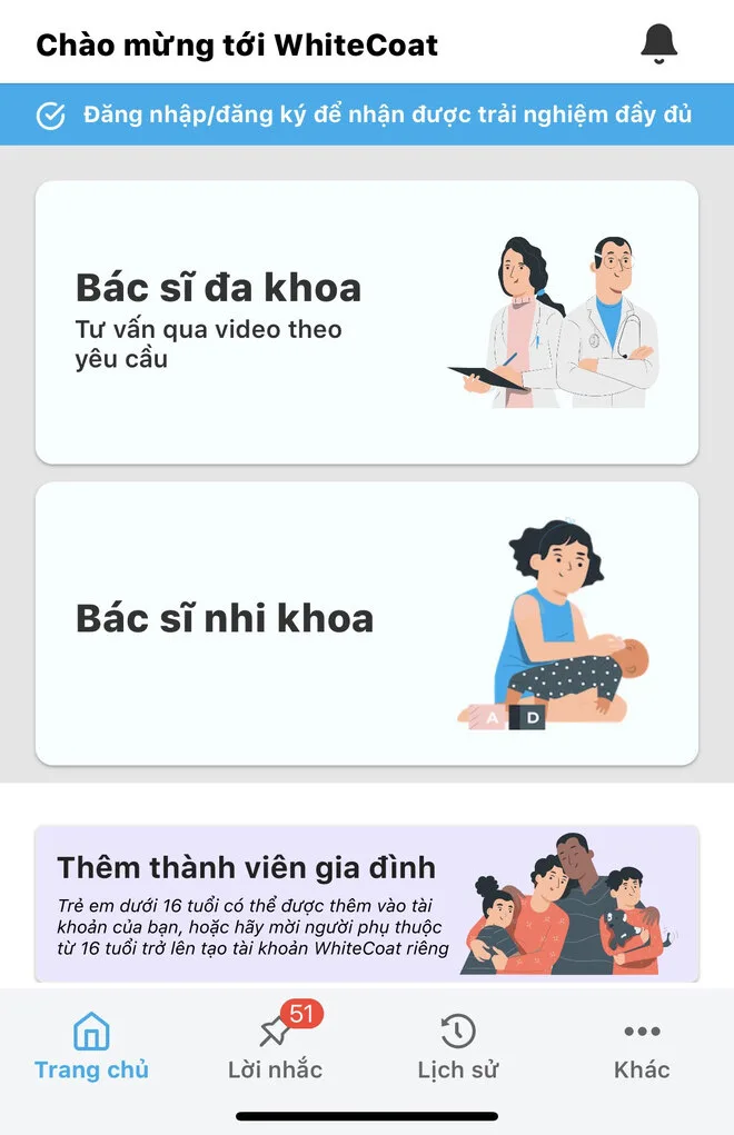 Trang chủ ứng dụng WhiteCoat